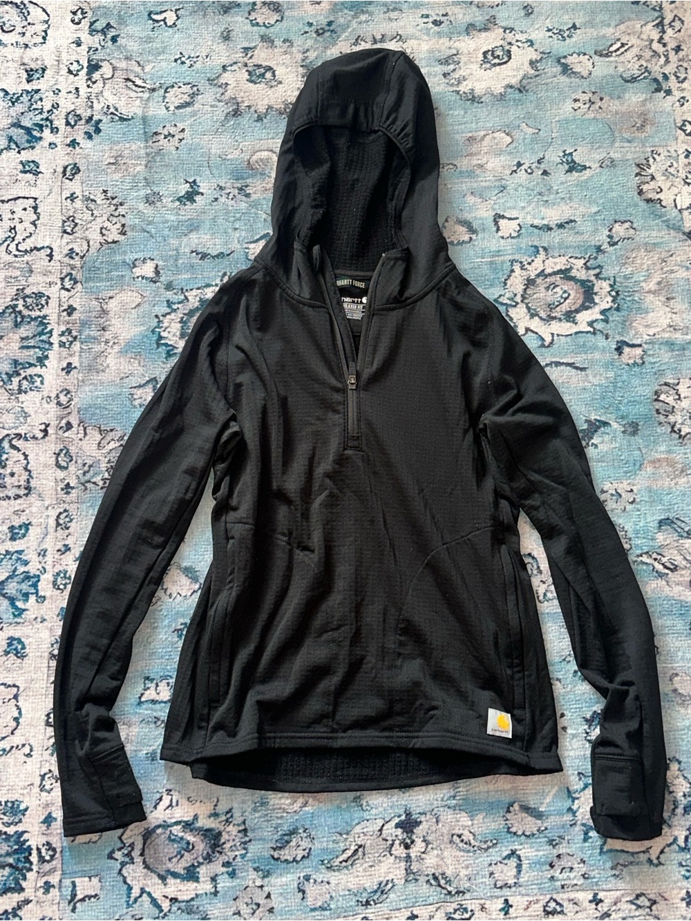 Carhartt Women’s Insulated Thermal 1/4 Zip Hoodie Black Size Small (4/6)